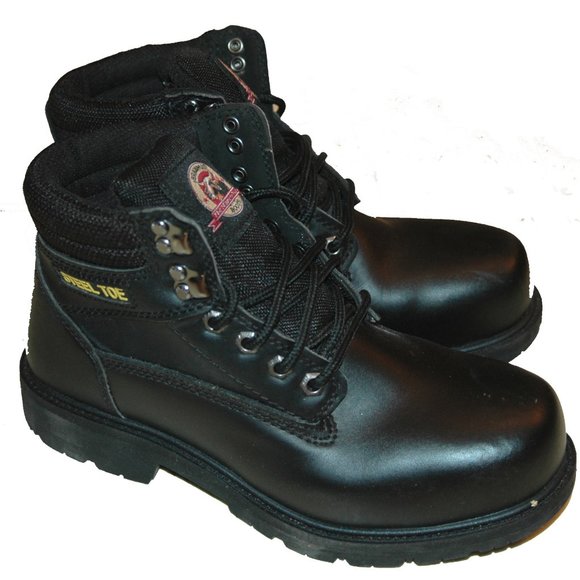 Brahma Other - BRAHMA GUS Black Steel Toe Work Boot Men Size 7 Wide Width Leather